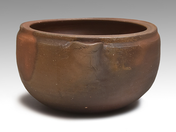 藤原雄 窯変方口深鉢 共箱 高島屋個展作品 水指にも 人間国宝 | 古美術