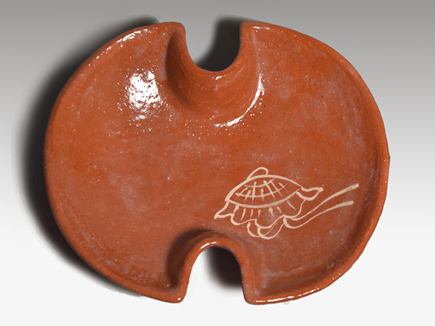 三代 中村道年（造）赤楽 宝尽向付5枚 共箱 八事窯 | 古美術ささき