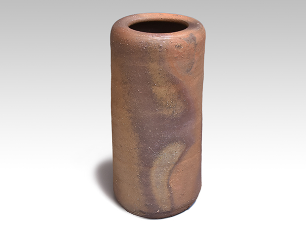 備前花入 山本陶秀（作) 共箱 人間国宝 | 古美術ささき