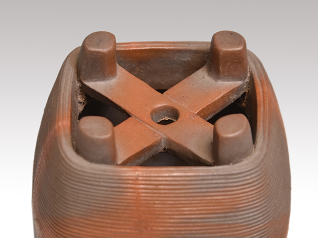 備前糸巻蓋置 金重陶陽(作) 共箱 | 古美術ささき