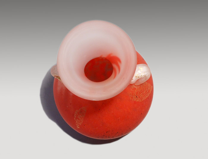 手吹 朱金彩花瓶 藤田喬平(作) | 古美術ささき