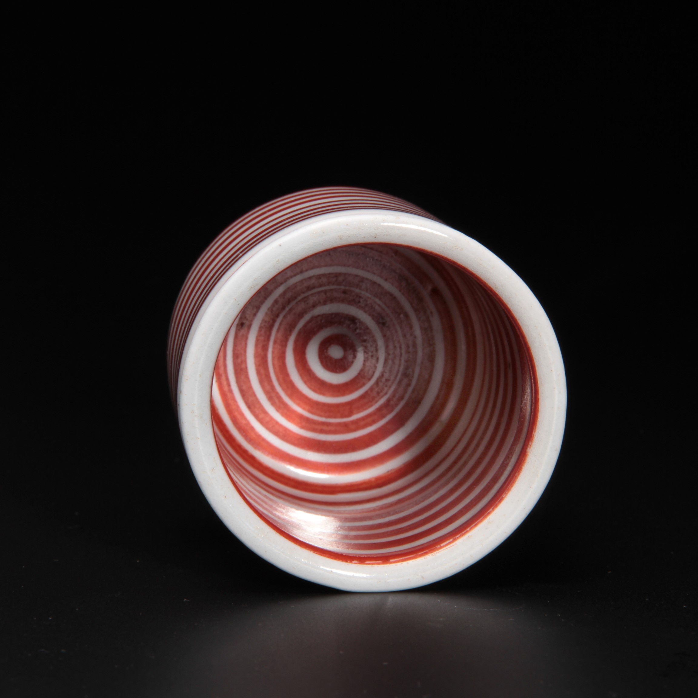 古伊万里朱輪線文筒盃 江戸時代／酒器（徳利・盃）の鑑定・販売・買取