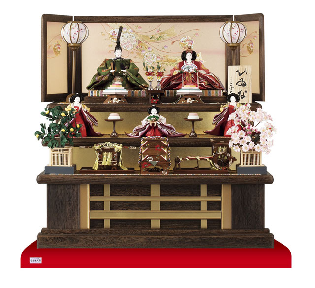 雛人形・飾り台・飾り段のサイズ ① 三段飾り