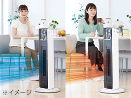 ホット＆クール ハイタワーファン KHF-1287/W｜ホット＆クール