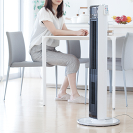 ホット＆クール ハイタワーファン KHF-1287/W｜ホット＆クール
