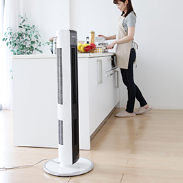 ホット＆クール ハイタワーファン KHF-1287/W｜ホット＆クール