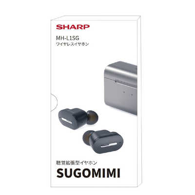 シャープ SHARP 聴覚拡張型 イヤホン SUGOMIMI ( スゴミミ ) MH-L1SG-B