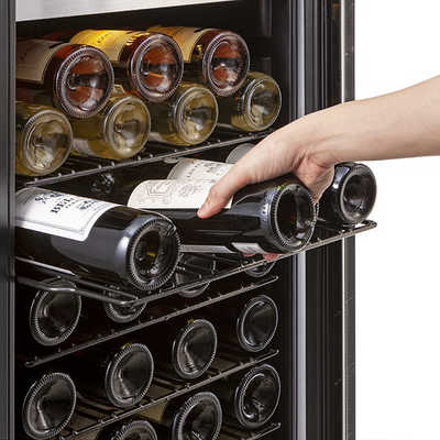 フォルスタージャパン ワインセラー 84本 右開き シルバーグレー FJH