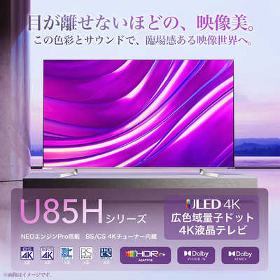 ハイセンス 液晶テレビ U85Hシリーズ [ 65V型 / 4Kチューナー内蔵