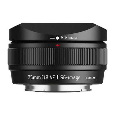 SGIMAGE AF 25mm F1.8 Type II 富士フイルムXマウント APS-C ブラック