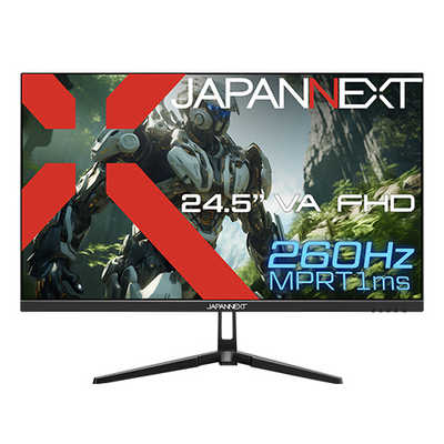 JAPANNEXT ゲーミングモニター 24.5インチ VAパネル搭載 260Hz対応