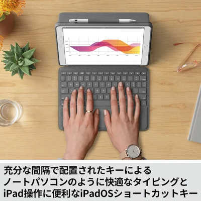 ロジクール COMBO TOUCH for iPad (第7世代用) トラックパッド付