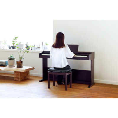 ORIGINALBASIC 電子ピアノ 高低自在椅子・ヘッドホン付属 ダークローズ