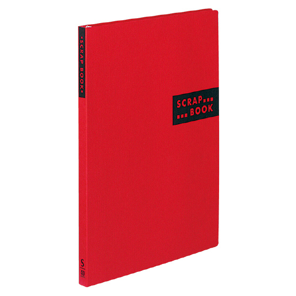 スクラップブックSスパイラルとじ・固定式A4 クラフト40枚赤 | コクヨ