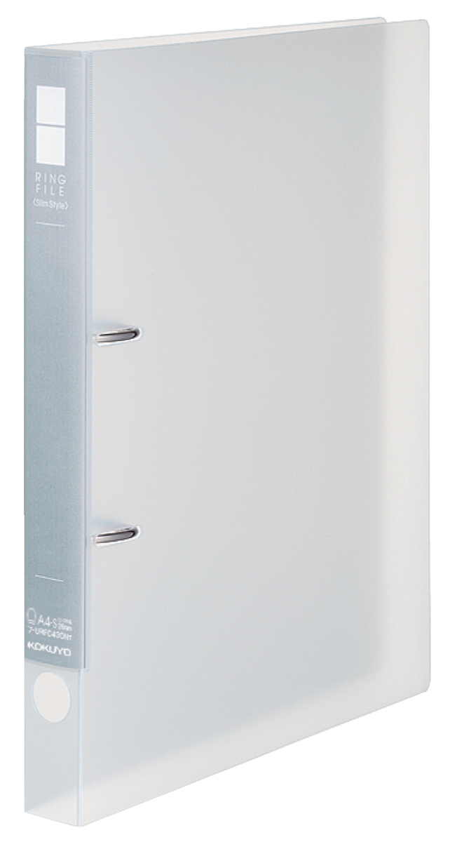 スリムスタイル クリアカラーリングファイル A4-S 2穴 180枚収容