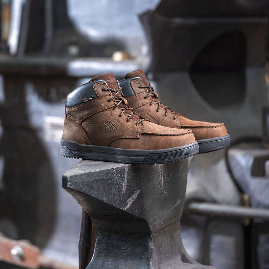 メンズ ギブソン ミッド イーエスディー ワークブーツ | Cascade Brown