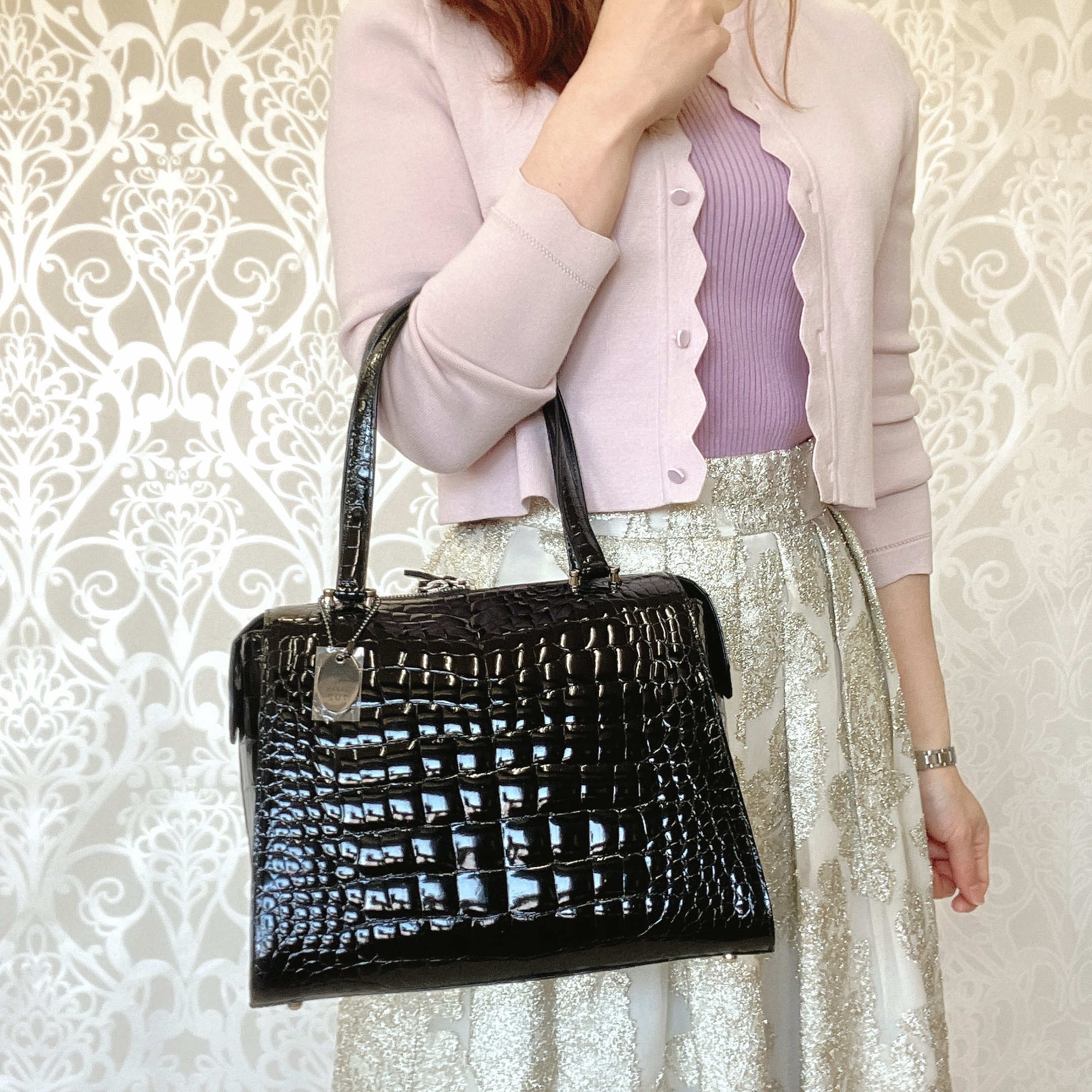 カワノバッグ / 【日本製】 センター取り クロコダイル 本革