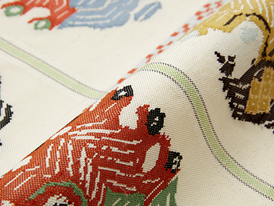 甲比丹孔雀」本袋帯 龍村平蔵製(z71720ia) 特選きもの・帯紹介