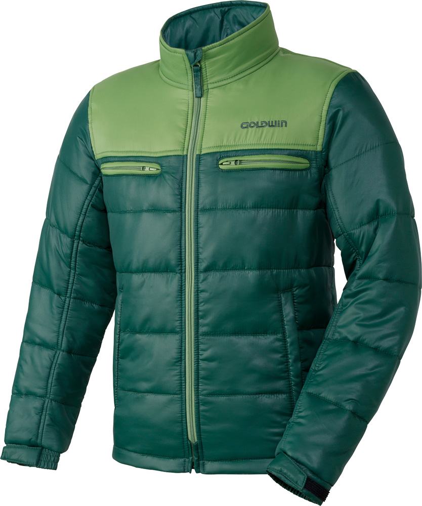 ライムグリーングッズ紹介］ゴールドウイン キルトジャケット GSM22758