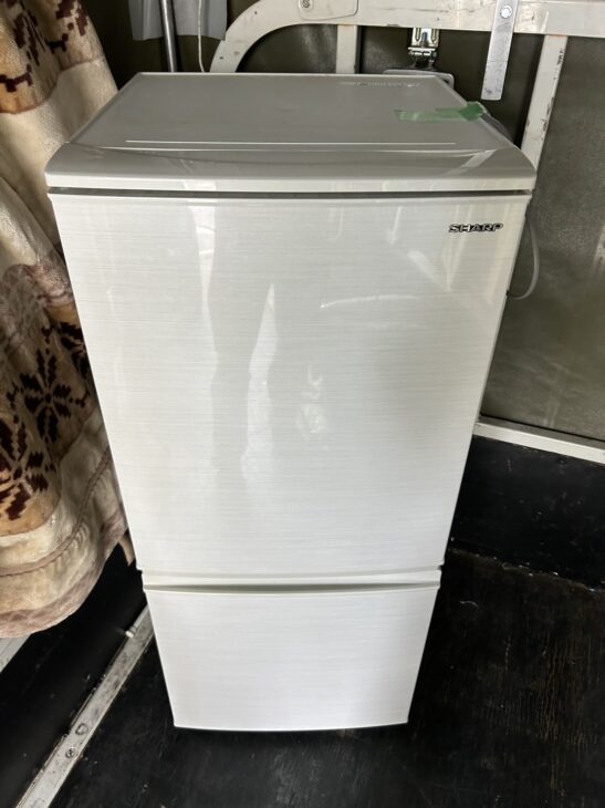 2019年製の冷蔵庫【無料引取】SHARP（シャープ）SJ-D14E-W 宗像市の