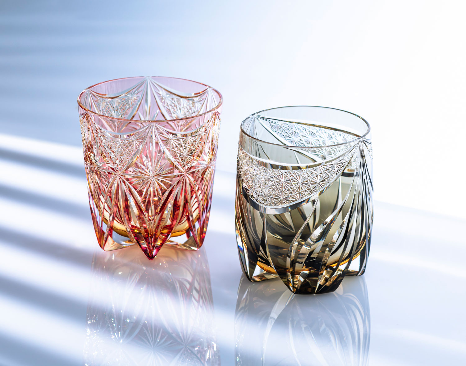 カガミクリスタル サンクラール 5客 江戸切子（切子、江戸切子、薩摩