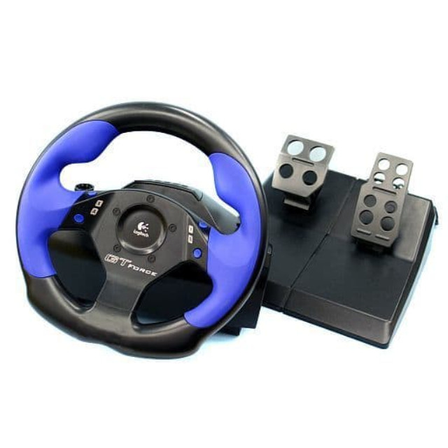 OPT]GTフォース(PS2)(専用ACアダプタ・アクセルペダル同梱)※付属品欠品