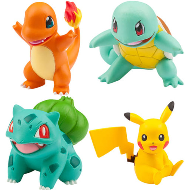 FIG]ピカチュウ&フシギダネ&ヒトカゲ&ゼニガメ 旅立ちの3匹+ピカチュウ