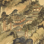 富岡鉄斎 楼閣山水図 - 掛軸買取 古美術永澤
