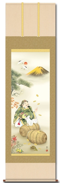 縁起兔大黒天 榎本東山 尺五 【うさぎ・卯・兔・干支・七福神 】 開運