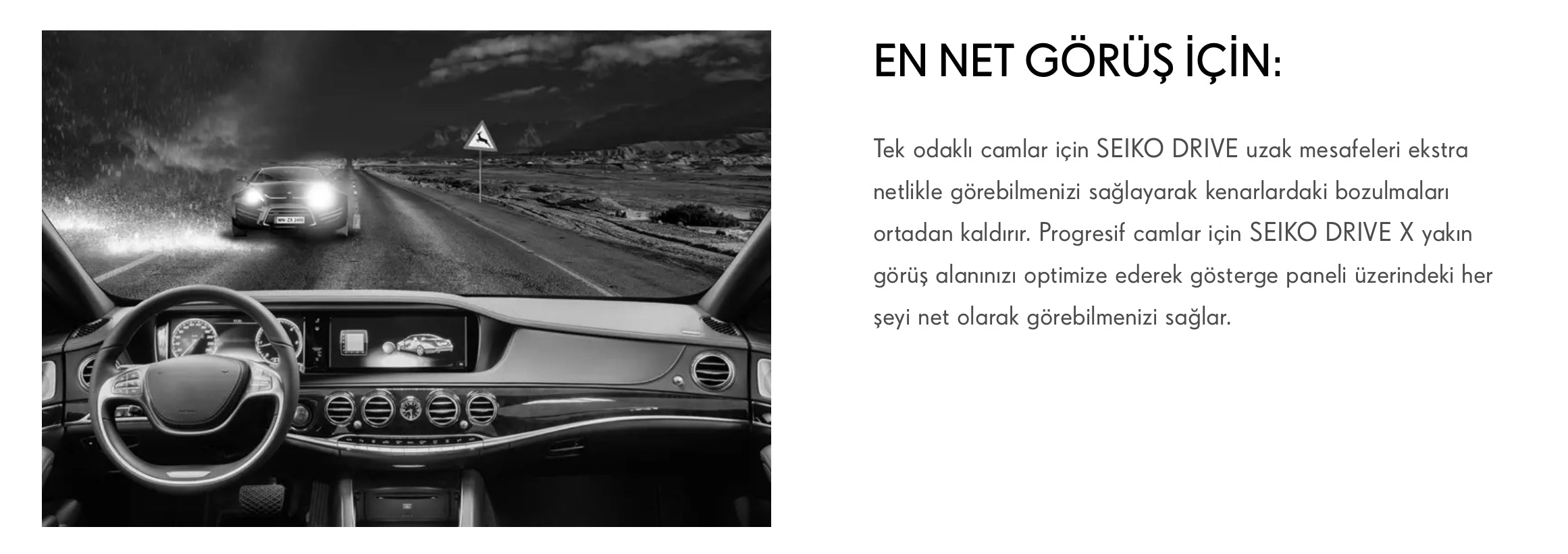 Seiko Drive & Drive X Sürücü Camları – Kare Optik