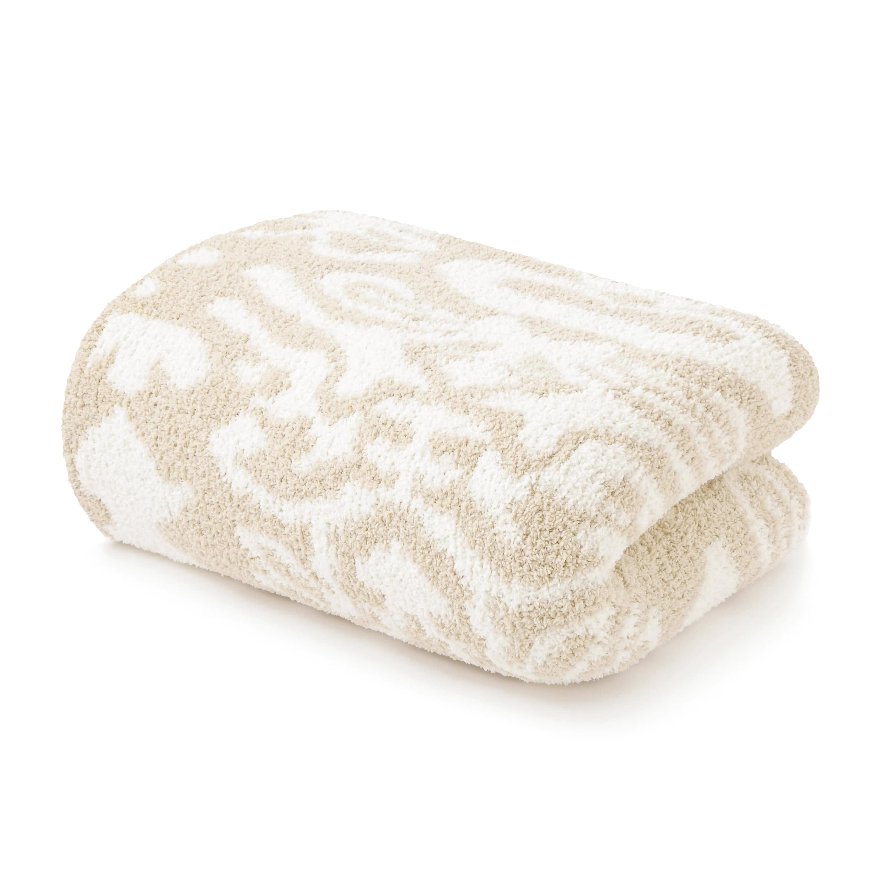 BLANKET / DAMASK(135×183cm beige/creme): BLANKET | kashwere Japan