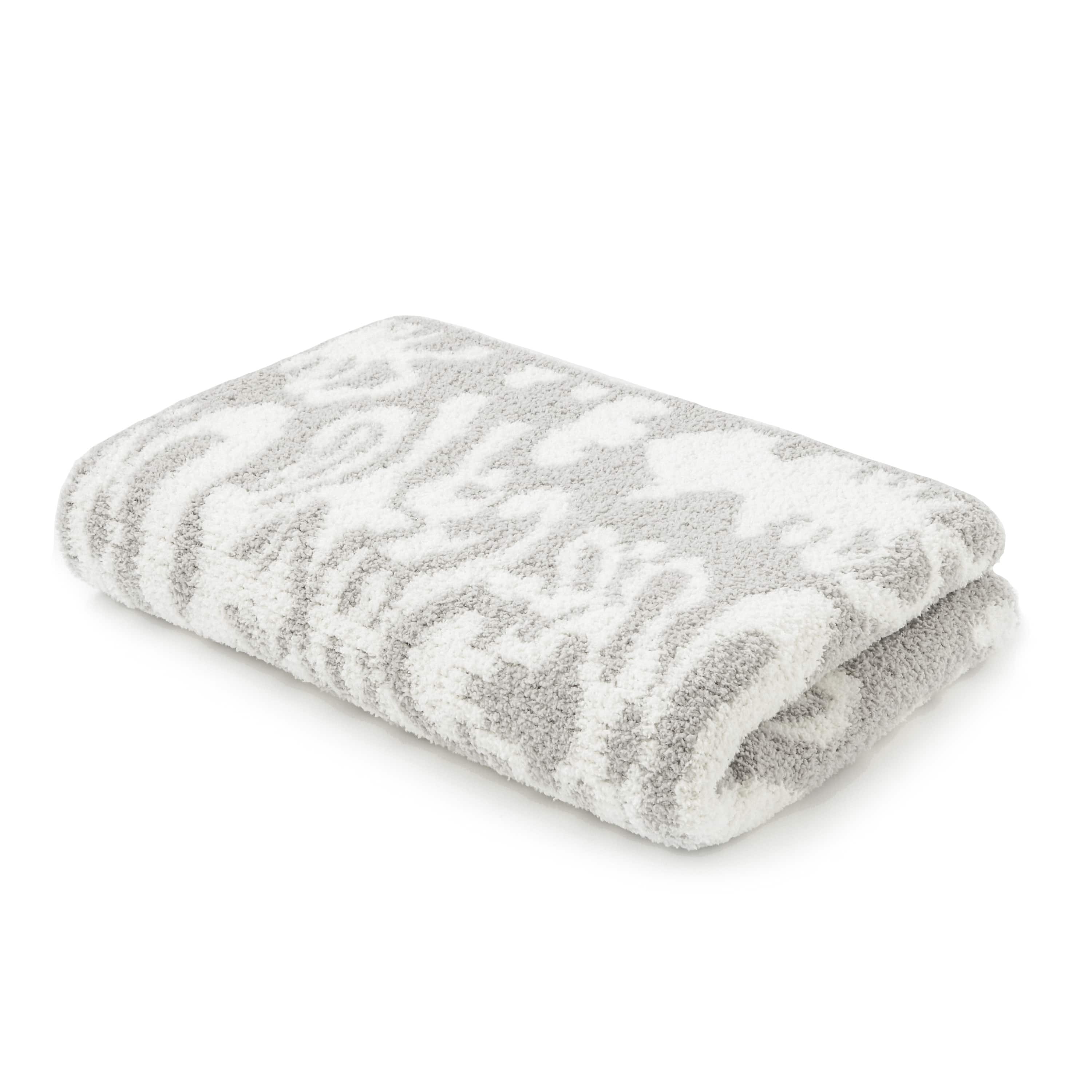 NAP BLANKET / DAMASK(110×150cm mist/creme): BLANKET | kashwere