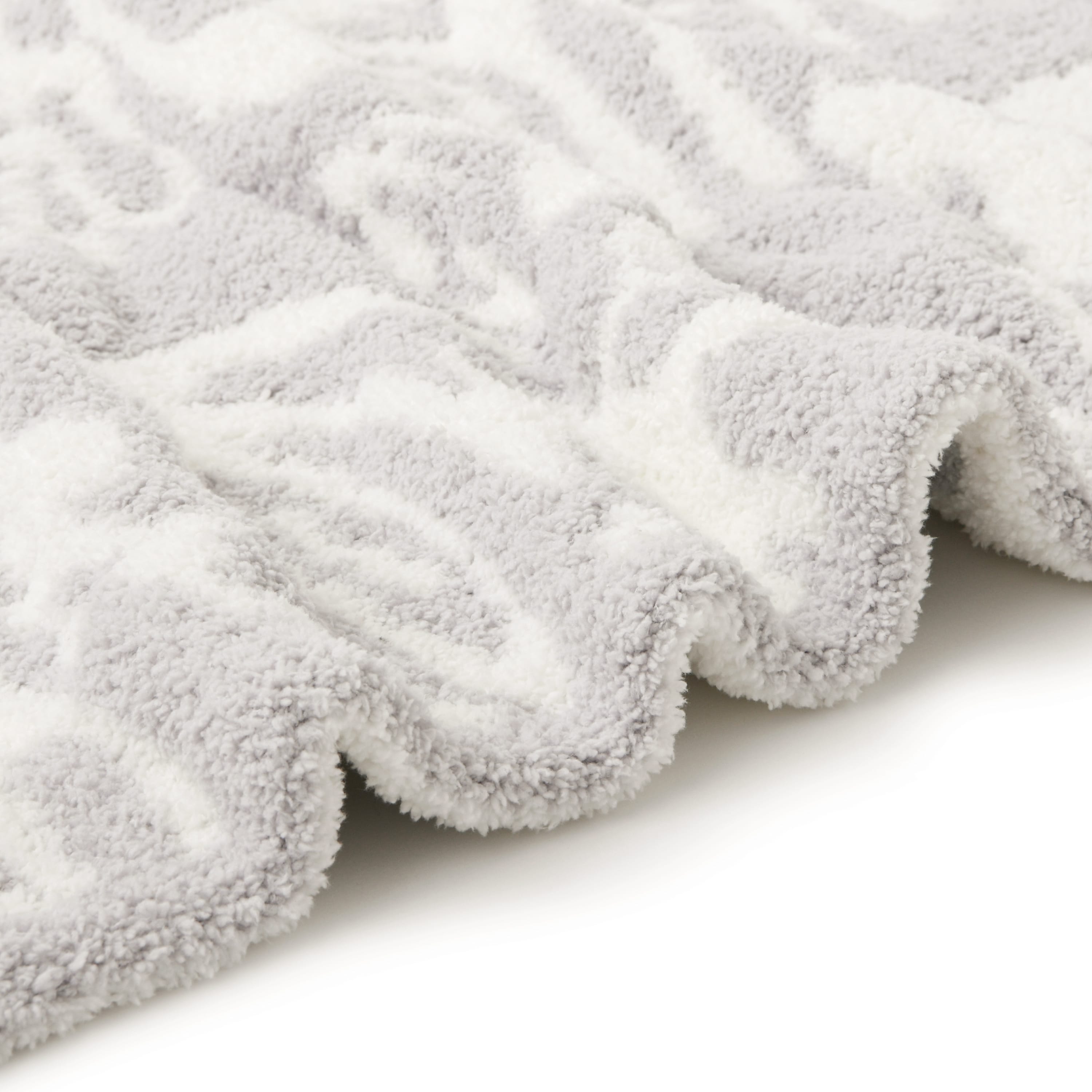 HALF BLANKET / DAMASK(85×110cm mist/creme): BLANKET | kashwere