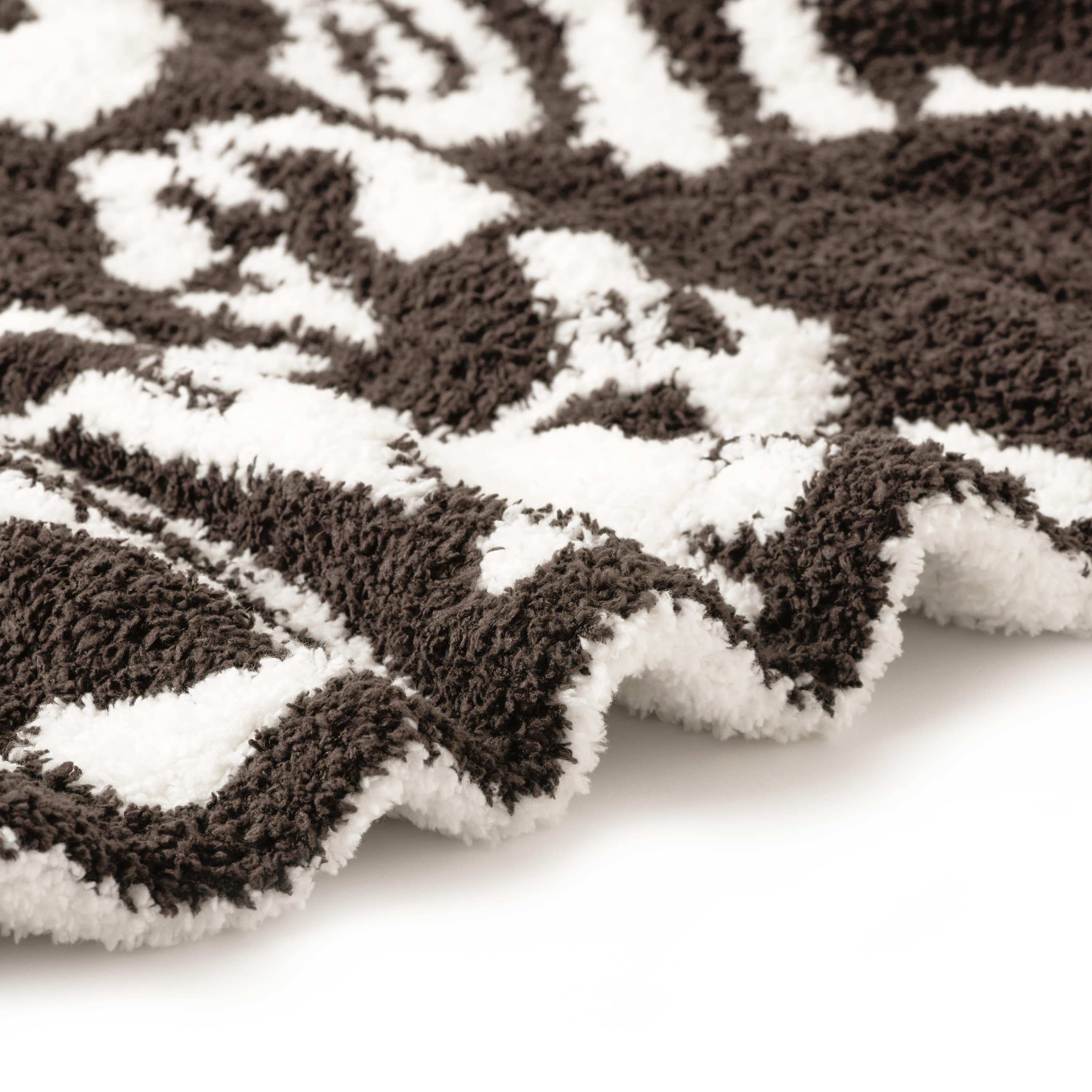 HALF BLANKET / DAMASK(85×110cm walnut/creme): BLANKET | kashwere