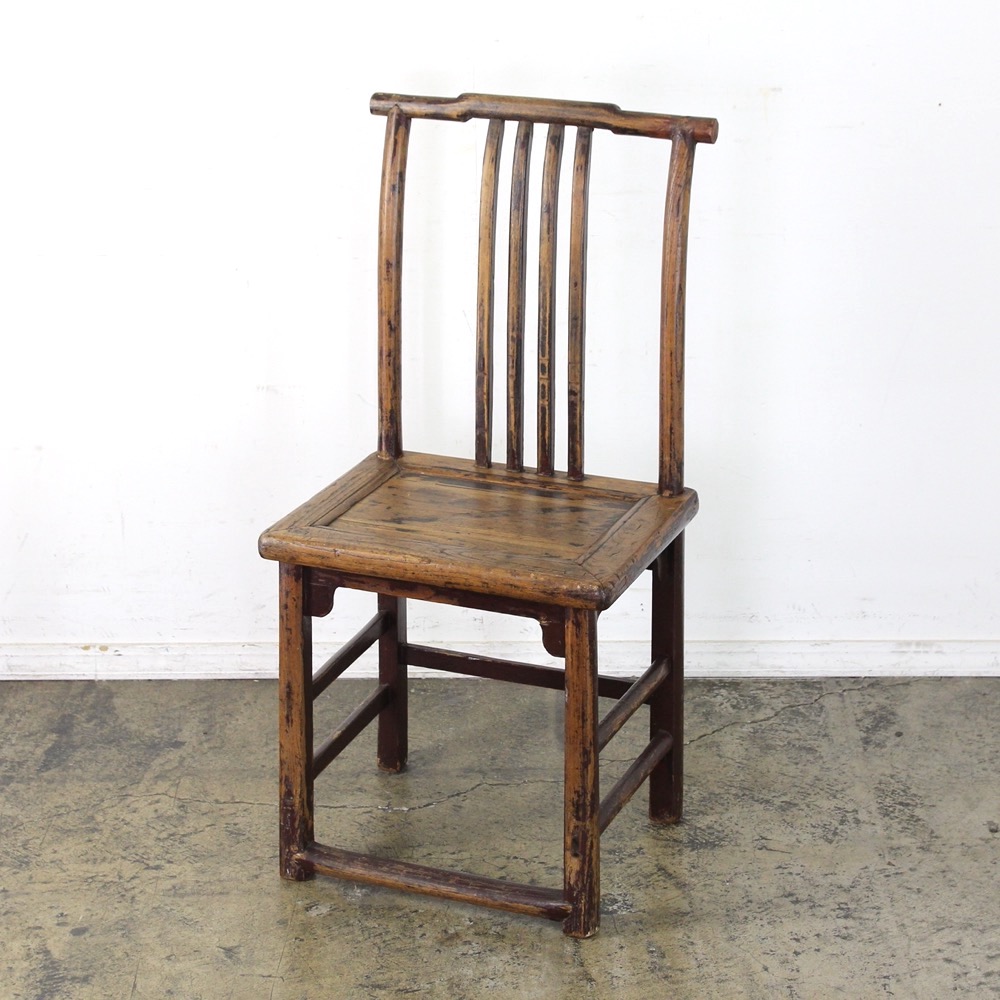 中国 清朝 アンティーク エルム ダイニングチェア | キヤアンティークス