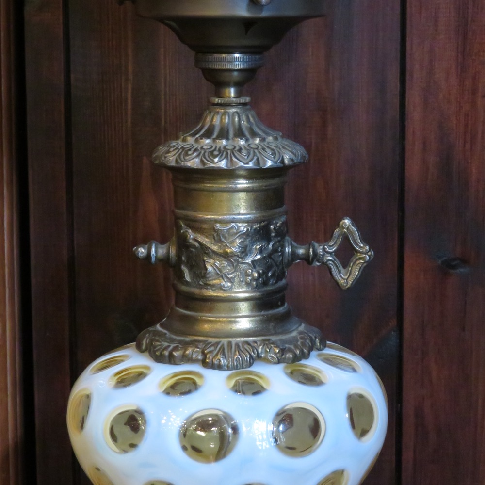 アメリカ ヴィンテージ フェントン コインドット トパーズ オイル