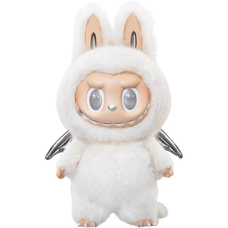 POP MART The Monsters Labubu Zimomo Angel In Clouds Figure No Tote