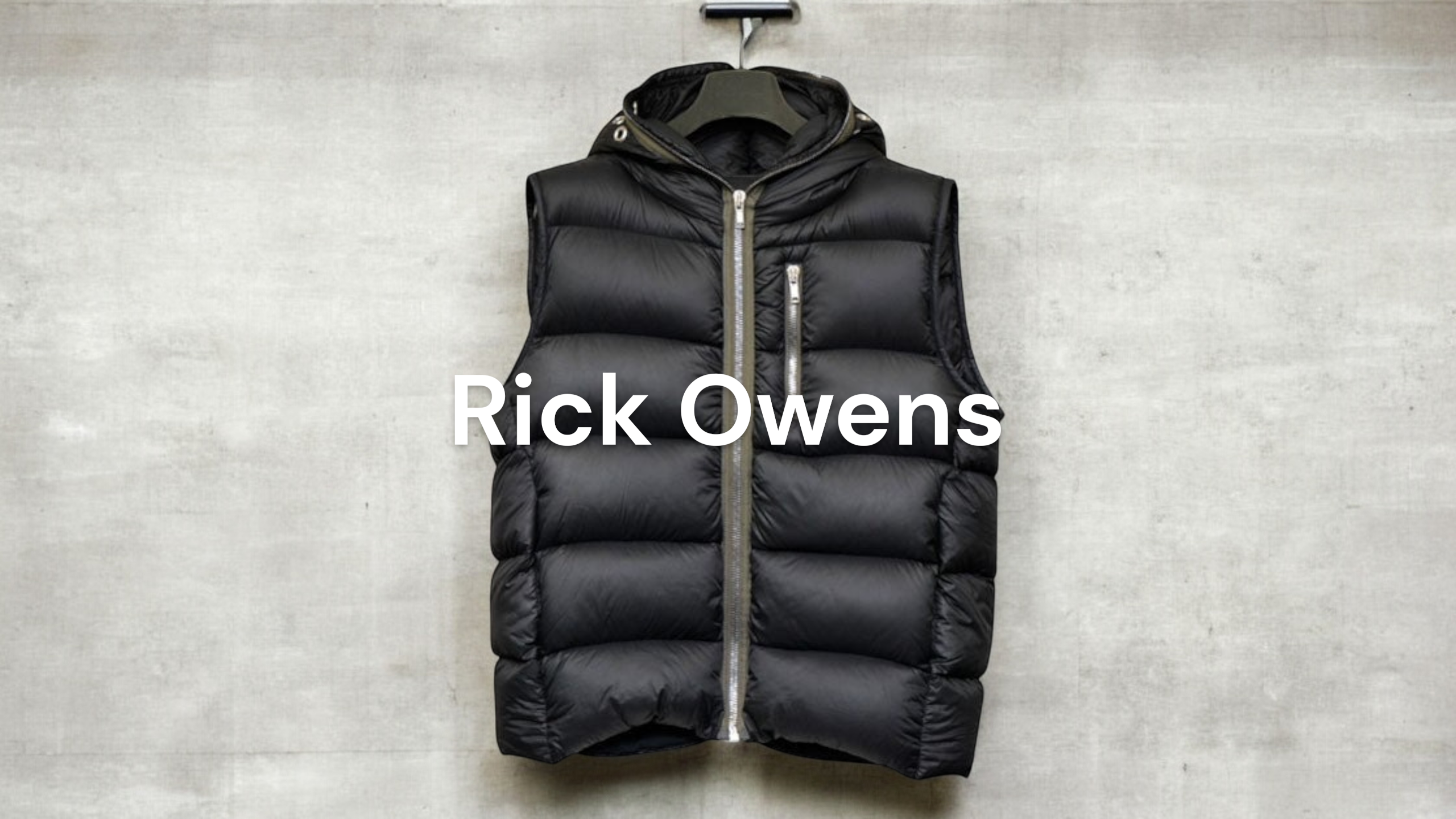 新入荷】Rick Owens GIMP VEST ダウンベスト RR02B2706-NZD4