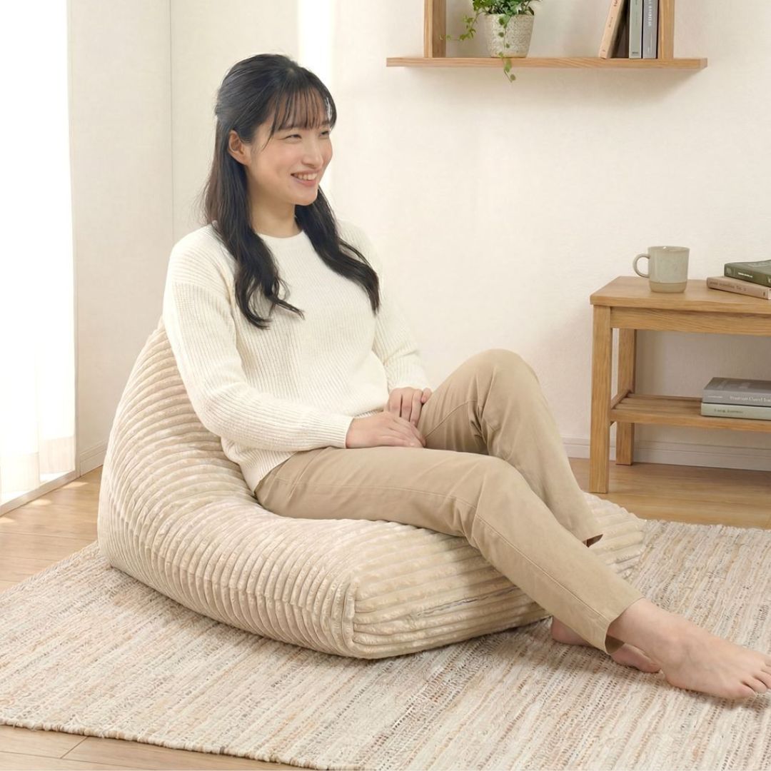 金鵄 ビーズクッション テトラビーズ 日本製ビーズ 補充可 55x80x45cm