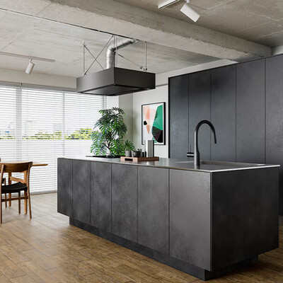 レンジフード「MINIMAL PLUS ミニマルプラス6058K マットブラック