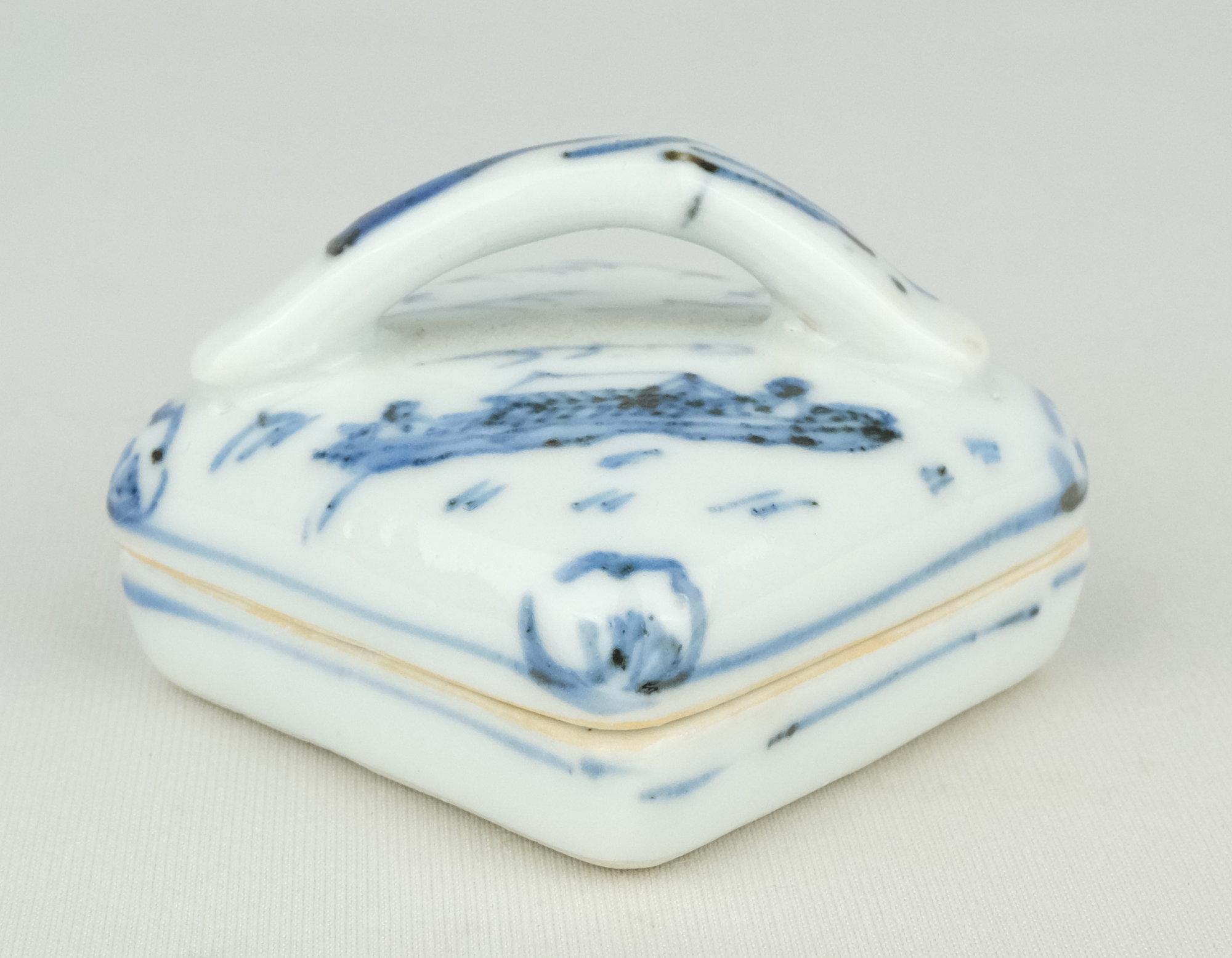 栗山園オンライン通販部 / 【出物】 染付隅田川香合 須田菁華