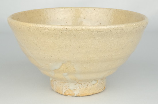 茶道具 唐津焼 【中里重利】『絵唐津 茶碗』底部在印 桐共箱 栞 真作