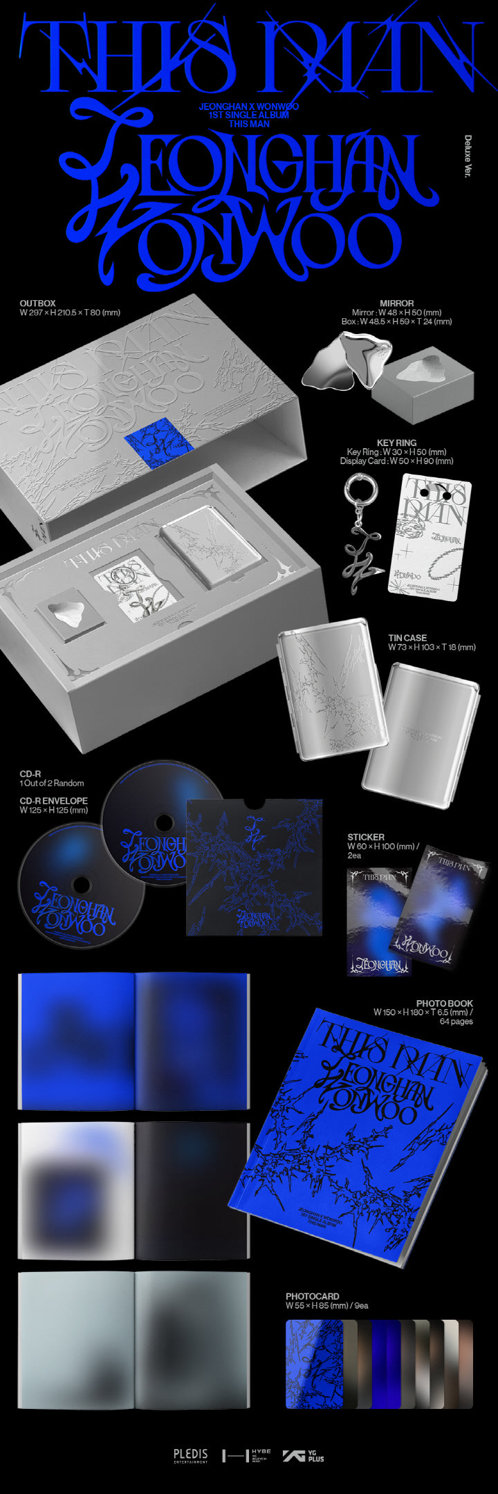 JEONGHAN X WONWOO (SEVENTEEN) - [THIS MAN] 1st Single Album DELUXE