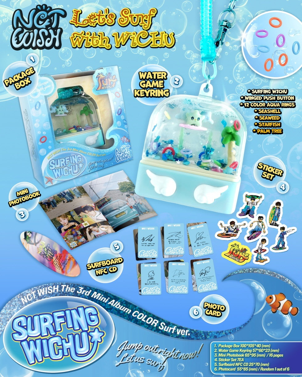 NCT WISH - [COLOR] 3rd Mini Album SMART ALBUM SURF Version