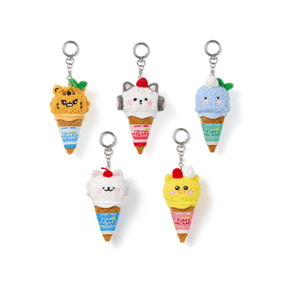 LE SSERAFIM [FIM'S CLUB X EARP EARP] PLUSH KEYRING (ICE CREAM VER