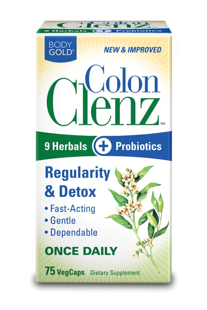 Body Gold® Colon Clenz™ Probiotic Vegetable Capsules, 75 ct
