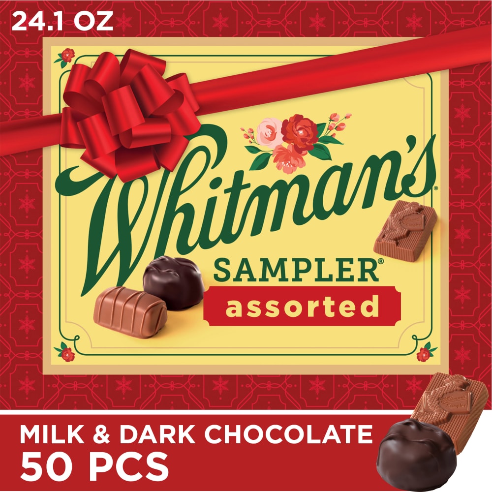 WHITMAN'S SAMPLER Christmas Assorted Milk & Dark Chocolate Sampler
