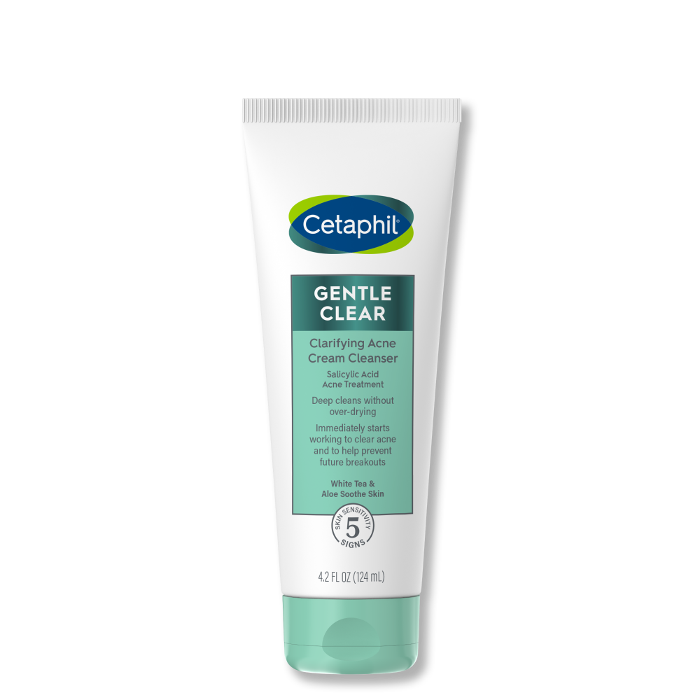 Cetaphil® Gentle Clear Clarifying Acne Cream Cleanser, 4.2 fl oz