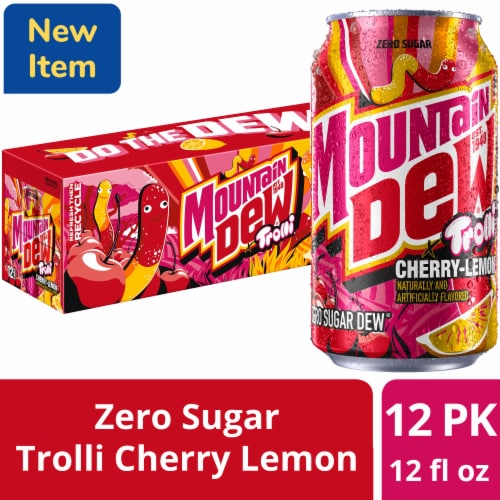 Mountain Dew® Zero Sugar Trolli® Cherry Lemon Soda Cans, 12 pk