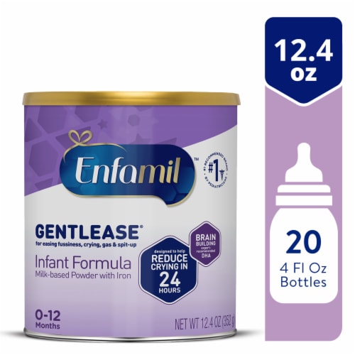 Enfamil Gentlease Milk-Based Powder with Iron Baby Formula, 12.4